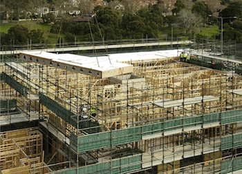 A 5-storey timber framed apartment building